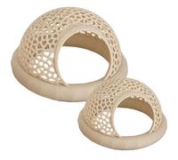 Hide-cachette de Poisson de 2pcs pour Aquarium Hide-cachette Betta Flottante avec Bague d'alimentation et décor grenouette bêta la Grotte pour bettas, crevettes