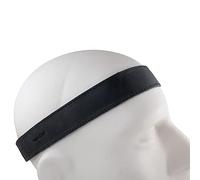 Hide & Drink, Bandeau simple en cuir, style bohème, élastique, accessoires mignons, fait à la main (noir anthracite)