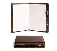 Hide & Drink, Case for Hardcover Leuchtturm A5 (5,75 x 8,25") Notebook, Protective Cover for Journal, Personal Planner, Full Grain Leather, Handmade Writing Accessory, Bourbon Brown