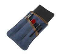 Hide & Drink, Pochette Multifonction en Toile cirée, Sac Compact Multifonction à Fermeture éclair, Mini Mallette à Outils de Camping, Essentiels de Voyage et de déplacement, Fait à la Main (Bleu Mar)