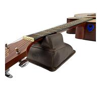 Hide & Drink, Repose-manche de guitare fait à la main en cuir pleine fleur, durable et durable pour changer de corde, réparer et nettoyer les guitares, violons, banjos et mandolines - Marron bourbon