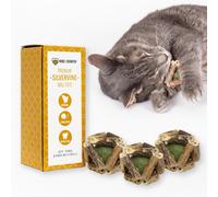 Hide & Scratch 3 Pack de jouets de prmaturment Silvervine et Catnip Catnip Rattle - Tous les jouets mcher des chats tisss la main pour st