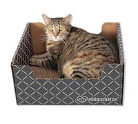Hide & Scratch Griffoir en Carton pour Chat avec griffoir Double Face Rechargeable pour Chats d'intérieur