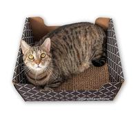 HIDE & SCRATCH Griffoir en carton pour chat avec griffoir double face rechargeable pour chats d'intérieur