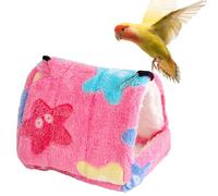 Hideaway - Hamac isolé pour oiseaux d'hiver - En peluche Avian - Petite zone de chaleur pour animaux de compagnie - Cage confortable pour perruches, hamsters, oiseau suspendu - Jaune