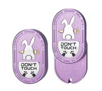 HIDEDC Jouet anti-stress en forme de lapin désespéré | Version en alliage d'aluminium | Léger et portable | EDC Jouet de bureau pour adultes pour rester concentré et soulager l'anxiété (violet)