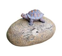 Hider Key Stone - Faux pierre de roche ignifuge pour clé de rechange | Stockage de clés discrètes pour les voyageurs et les nouveaux propriétaires, spots de cachette extérieure résistant aux