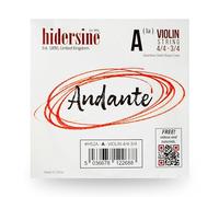 Hidersine Andante Corde de la pour violon de taille 4/4 à 3/4. Corde en acier facile à jouer. Excellent son et excellent rapport qualité/prix. Parfait pour les étudiants avec violons de taille normale