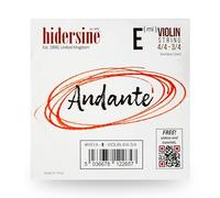 Hidersine Andante Corde de mi pour violon 4/4 à 3/4 Noyau en acier Excellent son et bon rapport qualité/prix Parfait pour les étudiants avec violon complet et trois-quarts