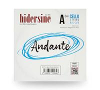 Hidersine Andante Corde de violoncelle pour 4/4-3/4. Noyau en acier, corde en alliage pour plus de longévité et de facilité de jeu. Excellent son et excellent rapport qualité/prix. Pour les étudiants