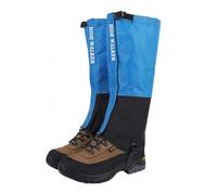 HIDEWALKER Guêtre Randonnée Imperméables Homme Femme et Enfant Outdoor Jambières de Protection pour VTT Escalade Activités Extérieures Protection Contre Neige Pluie Boue Vent (Bleu HW, 41-43)