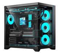 Hiditec H3 PRO Midi Tower Noir et Transparent