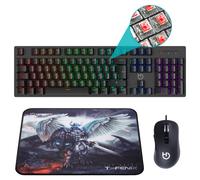 Hiditec Pack GK400 clavier Souris incluse Gaming USB Noir