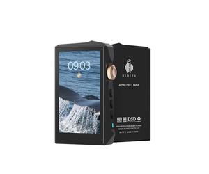 Hidizs AP80 Pro Max Lecteur MP3 Bluetooth, Hi-Res Streaming DLNA & AirPlay WiFi 2,4G, Double Puce DAC ESS9219C Baladeur Audiophile, Décodeur MQA 16X et Natif DSD256 & 32bit/384kHz PCM, Black