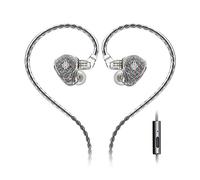 Hidizs MS1-Galaxy Moniteurs intra-auriculaires haute performance avec double circuit magnétique dynamique Transparent avec microphone