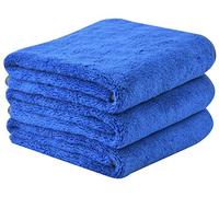 HIDMD Microfibre Car Drying Towels Car Washing Cloths for Drying Cleaning (BLEUX3, 40X60CM)