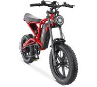 Hidoes HD-B6 Vélo Électrique - Moteur 1200W Batterie 48V15.6AH Freins à Disque Hydrauliques - Rouge