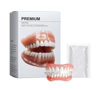 Hidone Premium Full Denture Set, Hidone Advanced Customized Silicone Dentures Full Mouth Set, Silicone Reline Denture Kit, Soft and Comfortable (1Set)