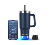 Hidrate Spark PRO 2 - Gobelet Intelligent avec Rappels de Boisson et Suivi D’hydratation, 887ml en Acier Inoxydable - Synchronisation avec Apple Health, Fitbit, Bagues et Montres Connectées - Navy