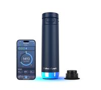 HidrateSpark PRO 2 - Bouteille D’Hydratation Intelligente avec Rappels & Suivi D’Eau, 621 ml Acier Inoxydable - Se Synchronise avec Apple Health, Fitbit, Bagues & Montres Connectées - Chug Navy