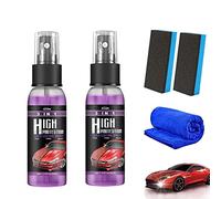 HIDRUO 3 in 1 High Protection Quick Car Coating Spray,Ceramic Car Coating Spray, Car Scratches Repair Nano Spray, Plastic Parts Refurbish Agent (30ML, 2PCS)