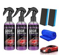HIDRUO 3 in 1 High Protection Quick Car Coating Spray,Ceramic Car Coating Spray, Car Scratches Repair Nano Spray, Plastic Parts Refurbish Agent (100ML, 3PCS)