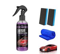 HIDRUO 3 in 1 High Protection Quick Car Coating Spray,Ceramic Car Coating Spray, Car Scratches Repair Nano Spray, Plastic Parts Refurbish Agent (100ML, 1PCS)