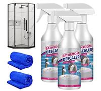 HIDRUO Bathroom Descaler Spray, Stubborn Stains Cleaner, Powerful Descaling Cleaning Agent for Bathtub Toilet Bath Shower Sink Glass Ceramic (3PCS)