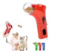 HIDRUO Cat Treat Launcher Gun, Pistolet À Friandises pour Chat, Catapulte De Nourriture pour Chien, Pet Treats Shooter Gun, Handheld Pet Feeding Toys for Dog Cat Exercise Training (Red)