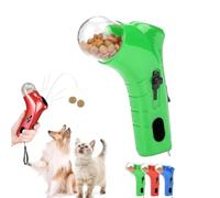 HIDRUO Cat Treat Launcher Gun, Pistolet À Friandises pour Chat, Catapulte De Nourriture pour Chien, Pet Treats Shooter Gun, Handheld Pet Feeding Toys for Dog Cat Exercise Training (Green)