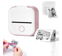 HIDRUO Doodle Dash Printer, Note Buddy Doodle Dash, Inkless Sticker Printer, Fast Printing Portable Mini Thermal Printer for Learning Assistance, Study Notes, Memo, Fun, Work, Journal (Pink)