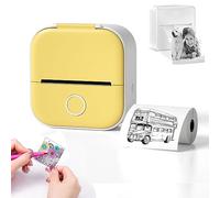 HIDRUO Doodle Dash Printer, Note Buddy Doodle Dash, Inkless Sticker Printer, Fast Printing Portable Mini Thermal Printer for Learning Assistance, Study Notes, Memo, Fun, Work, Journal (Yellow)