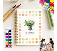 HIDRUO Hugs Garden Watercolor Books, Watercolors Workbook, Water Coloring Book, Watercolors Paint Set, Beginner-Friendly Workbooks (Bouquet Watercolor Book)