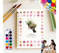 HIDRUO Hugs Garden Watercolor Books, Watercolors Workbook, Water Coloring Book, Watercolors Paint Set, Beginner-Friendly Workbooks (Garden Watercolor Book)