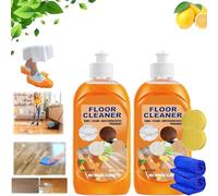 HIDRUO Life Sunny Floor Cleaner, Powerful Decontamination Floor Cleaner, Wood Floor Cleaner and Polish,Multipurpose Floor Cleaner for Wood, Floor Cleaner Orange (2)