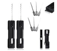 HIDRUO Lock Picking Set, Fidget Toys Set Professional Locksmith,Lock Picking Fidget Set, Compact and Portable Rake Pick Clock, Decompression Tool Pick Set (2 Set)