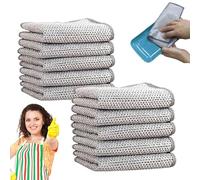HIDRUO Multipurpose Wire Miracle Cleaning Cloths, Double Layer Reusable Cleaning Cloths Wire Dish, Magnifying Multi Purpose Wire Dishwashing Rags for Wet and Dry (10PCS)