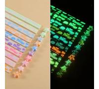 HIDRUO Origami Star Paper Strips, Star Making Folding Paper Strips, Star Paper Origami Strips Glow In The Dark, Color Lucky Star Decoration Paper Strips DIY Hand Art Crafts (Love kiss)