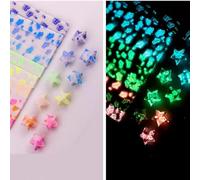 HIDRUO Origami Star Paper Strips, Star Making Folding Paper Strips, Star Paper Origami Strips Glow In The Dark, Color Lucky Star Decoration Paper Strips DIY Hand Art Crafts (Crown)