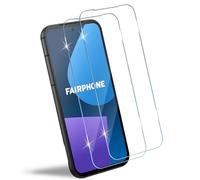 HidWee Compatible avec Fairphone 5 5G Verre Trempé, 2 Pièces 9H Dureté Protection Écran, Ultra HD, Sans Bulles, Anti-rayure, Film Protection D'écran pour Fairphone 5 5G - Transparent