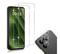 HidWee Compatible avec Fairphone 6 5G Protection écran, 2 Pièces Verre Trempé [3D Couverture Complète]+ 2 Pièces Caméra Protecteur, 9H Dureté HD Sans Bulles Anti-rayure Protection Décran