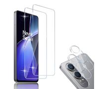 HidWee Compatible avec OnePlus Nord CE4 Lite 5G Protection écran, 2 Pièces Verre Trempé [3D Couverture Complète]+ 2 Pièces Caméra Protecteur, 9H Dureté HD Sans Bulles Anti-rayure Protection Décran