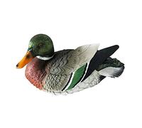 Hidyliu Canards de Décoration pour étang et Jardin Leurre en Plastique Colvert Décoration de Bassin Décoration de Jardin Figure Animale Réplique de Canard de Natation Leurre pour étang et(Héroïque)