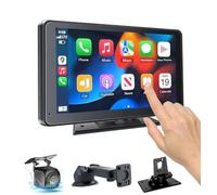 Hieha 7 ' Double Din Car Stereo,Portable Wireless Touch Screen Apple CarPlay and Android Auto Automatic Multimedia Player,Car Stereo with Mirror Link/Siri/Bluetooth/Navigation Screen for All Vehicles