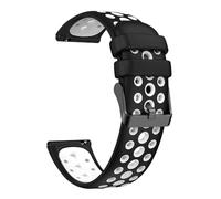 HIEHGN Bracelet arc-en-ciel 22 mm pour montre CMF Watch 3 Pro, bracelet sport en silicone color block pour montre CMF Watch Pro D395, noir et blanc, 22 mm