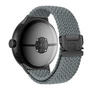 HIEHGN Bracelet de montre en nylon élastique tressé à boucle pour montre connectée Google Pixel 3 45 mm, gris sidéral, pour Pixel 3 2 1 41 mm