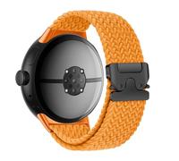 HIEHGN Bracelet de montre en nylon élastique tressé à boucle pour montre connectée Google Pixel Watch 3 45 mm, orange