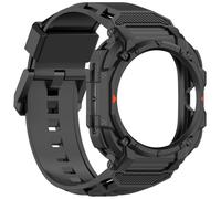 HIEHGN Bracelet + étui pour Samsung Watch Ultra pour Armor All-in-One TPU pour Samsung Galaxy Watch Ultra 47 mm, noir, pour Samsung Watch Ultra