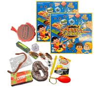 Hiemible 2 Pièces Kit De Articles De Farce Et Attrape pour Adulte Enfant, Jeux De Societe Farces Et Attrapes, Boîte De Gadgets Poisson D'Avril Réaliste pour Fêtes Amis, Événements Scolaires, Réunions