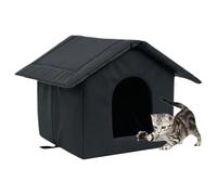 Hiemible Abri Extérieur pour Chats Sauvages - Abri pour Chat Étanche Et Clos | Accessoires pour Chats Errants, Toutes Saisons, Intérieur, Extérieur, Jardin, Balcon, Patio, Salon